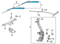 OEM 2020 Jeep Grand Cherokee Arm-Front WIPER Diagram - 68301828AA