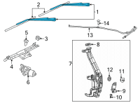 OEM 2016 Dodge Durango Arm-Front WIPER Diagram - 68301828AA