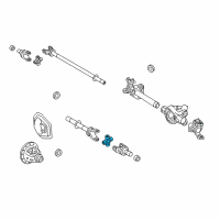 OEM Ford F-350 Super Duty U-Joint Diagram - 5C3Z-3249-AA