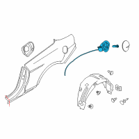 OEM 2021 Ford Mustang Fuel Pocket Diagram - FR3Z-6327936-A