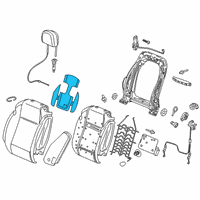 OEM 2019 Buick Cascada Seat Back Heater Diagram - 13451995