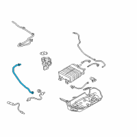 OEM 2013 Ford Mustang EGR Tube Diagram - 7R3Z-9D477-AA