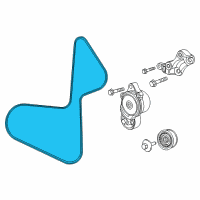 OEM 2016 Ram 1500 Belt-SERPENTINE Diagram - 4627897AB