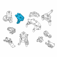 OEM 2014 Nissan Pathfinder Engine Mounting Bracket, Rear Left Diagram - 11333-3JV0A