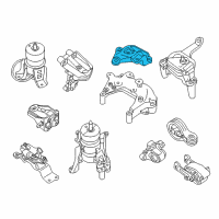 OEM Nissan Pathfinder Engine Mounting Bracket, Right Diagram - 11232-3JV0B