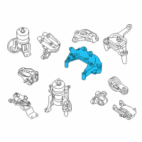 OEM Nissan Altima Engine Mounting Bracket Diagram - 11231-3TS1A