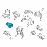 OEM Nissan Pathfinder Engine Mounting Block Bracket, Front Diagram - 11274-3JV0A