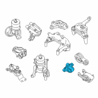 OEM Nissan Pathfinder Rear Engine Mount Bracket Diagram - 11332-3TS0A