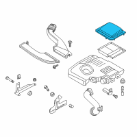 OEM 2020 Ford Police Responder Hybrid Upper Cover Diagram - DG9Z-9661-A