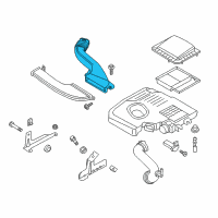 OEM 2019 Ford Police Responder Hybrid Inlet Duct Diagram - DG9Z-9C675-C