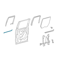 OEM Ford F-150 Belt Weatherstrip Diagram - 6L3Z-1625597-A