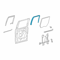 OEM Ford F-150 Run Channel Diagram - 7L3Z-1625767-A