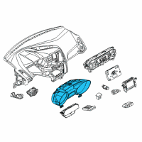 OEM 2017 Ford Focus Cluster Assembly Diagram - G1EZ-10849-C