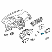 OEM 2015 Ford Focus Hazard Switch Diagram - F1EZ-13350-A