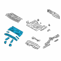 OEM 2018 Kia Forte Panel Assembly-Rear Floor Front Diagram - 65510B0000