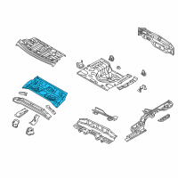 OEM 2014 Kia Forte Koup Panel-Rear Floor Front Diagram - 65512A7000