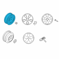 OEM 2008 Chevrolet Aveo5 Wheel, Steel Diagram - 96961270