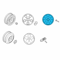 OEM 2009 Chevrolet Aveo5 Wheel, Alloy Diagram - 95905460