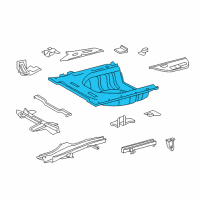 OEM 2010 Lexus HS250h Pan, Rear Floor Diagram - 58311-75010