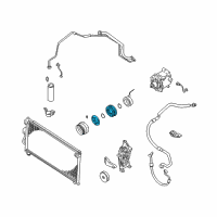 OEM Chrysler Sebring CLUTCHPKG-A/C Compressor Diagram - MR460108