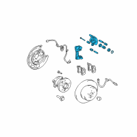 OEM 2006 Toyota Highlander Caliper Diagram - 47830-48050