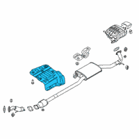 OEM 2019 Kia Sorento Panel-Heat Protector Diagram - 28793C5100