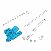 OEM 2013 BMW X1 Rear Window Wiper Motor Diagram - 67-63-2-990-856