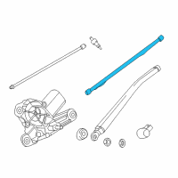 OEM BMW X1 Rear Wiper Blade Diagram - 61-62-2-990-035