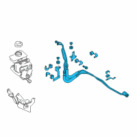 OEM 2015 Infiniti Q70 Power Steering Pressure Hose & Tube Assembly Diagram - 49720-3WG0A