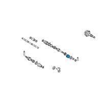 OEM 2004 Nissan Altima Retainer-Bearing, Front Drive Shaft Diagram - 39776-8J000