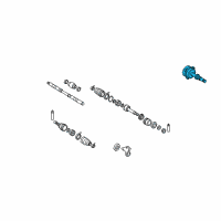 OEM 2003 Nissan Murano Shaft Assembly-Side, Differential Diagram - 38230-CA000