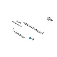 OEM Nissan Seal-Oil, Differential Converter Housing Diagram - 38342-81X01