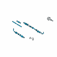 OEM 2003 Nissan Murano Shaft Assy-Front Drive, RH Diagram - 39100-CC40B