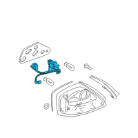 OEM 2006 Infiniti Q45 Harness Assembly Rear Combination Diagram - 26551-AT500