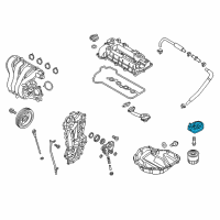 OEM 2019 Hyundai Ioniq Cooler Assembly-Engine Oil Diagram - 26410-03HA0