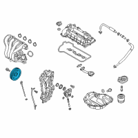 OEM 2021 Kia Niro EV PULLEY-DAMPER Diagram - 2312403HA0