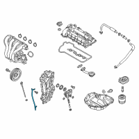 OEM Kia Oil Level Gauge Guide Diagram - 2661203HA0