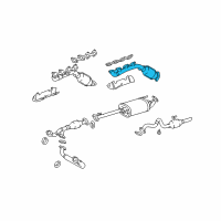 OEM 2004 Toyota 4Runner Exhaust Manifold Diagram - 17105-50170