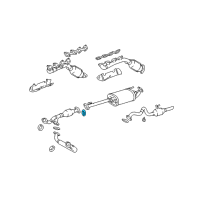 OEM 2004 Lexus GX470 Gasket, Exhaust Pipe Diagram - 17451-74051