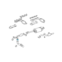 OEM Toyota Tacoma Center Pipe Seal Diagram - 90917-A6005