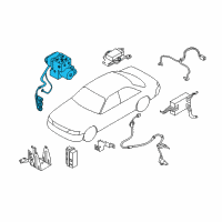 OEM 2003 Infiniti M45 Actuator Assy-Anti Skid Diagram - 47600-CR900