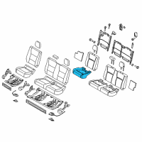 OEM 2019 Ford F-150 Seat Cushion Pad Diagram - FL3Z-1863840-B