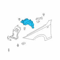 OEM 2013 BMW 128i Cover, Wheel Housing, Front Left Diagram - 51-71-7-207-649