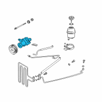 OEM 1994 BMW 540i Exchange Power Steering Pump Diagram - 32-41-1-141-570