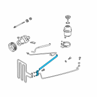 OEM 2003 BMW 540i Return Pipe Diagram - 32-41-1-095-515