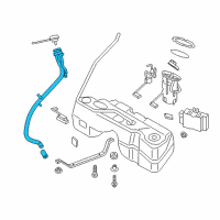 OEM BMW X3 Plastic Filler Pipe Diagram - 16-11-7-216-530