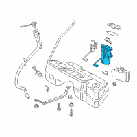 OEM 2015 BMW X3 Electric Fuel Pump, Right Diagram - 16-11-7-314-808