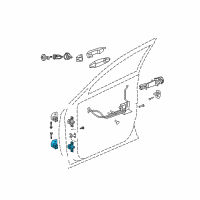 OEM 2005 Chrysler Pacifica Door Hinge-Lower Left Diagram - 5103343AA