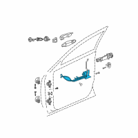 OEM Chrysler Pacifica Front Door Latch Diagram - 4894266AG