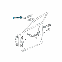 OEM Chrysler Pacifica Cylinder Lock-Door Lock Diagram - 5102455AB